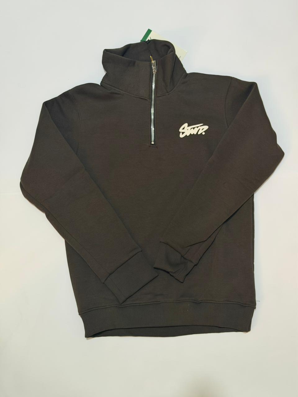 سويتر ربع سوستة - بني - STWD